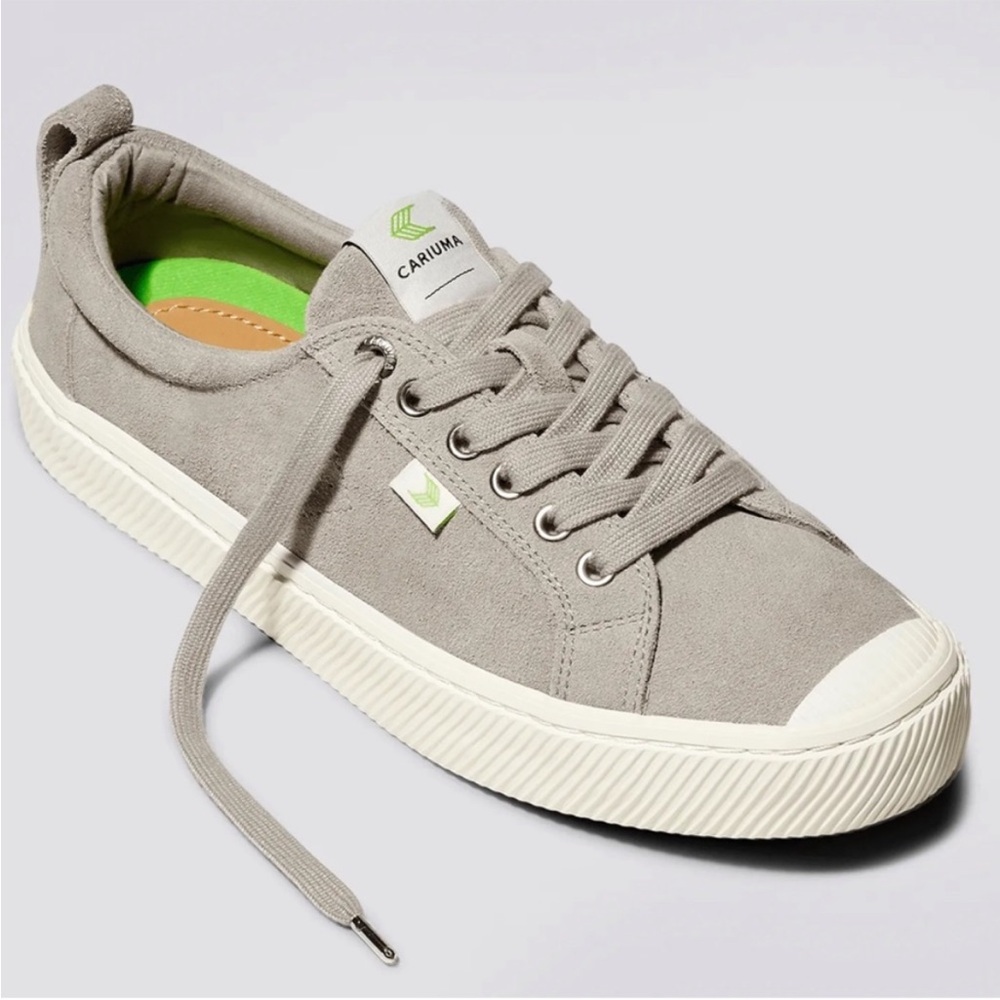 Cariuma OCA Low Cloud Grey Suede Sneakers Lace Up Women’s Size 7 NEW